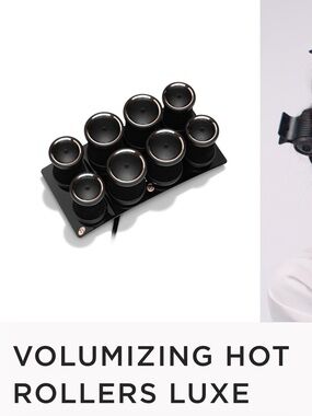 T3 Black Volumizing Hot Rollers Luxe